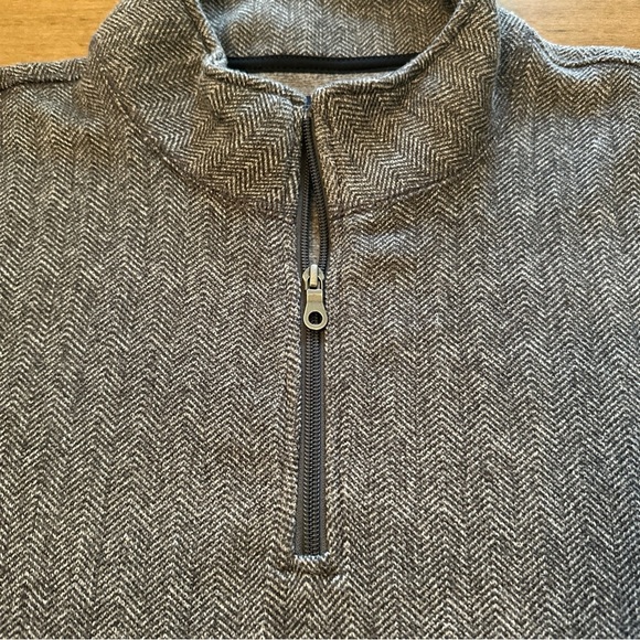 Croft & Barrow Mens Pullover Sweater Size XXL Gray Quarter Zip Long Sleeve - Picture 10 of 12